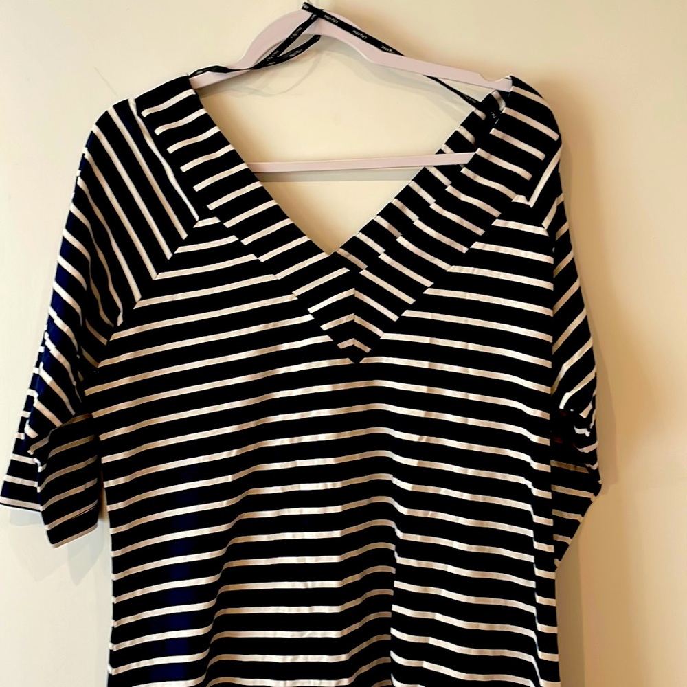 City Chic French Navy Bardot Top